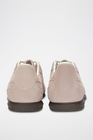 Sneakers in pelle scamosciata - Rosa cipria