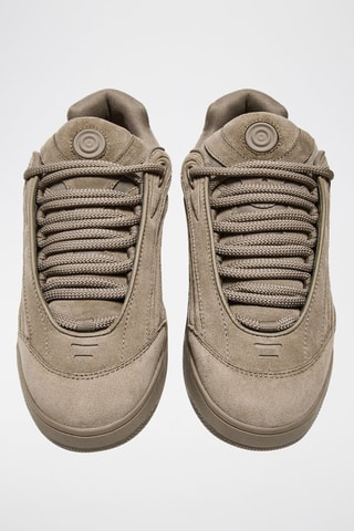 Sneakers in pelle scamosciata - Marrone