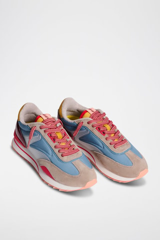 Sneakers in pelle Peony - Blu