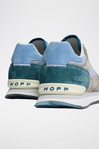 Baskets en cuir Bristol - Bleu et gris