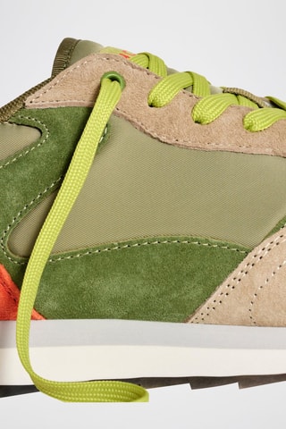 Baskets en cuir Rimini - Vert et beige