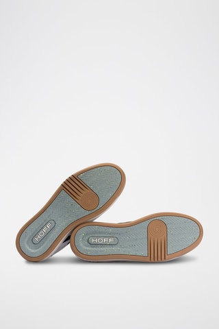 Baskets en cuir Broadway - Blanc et ciel
