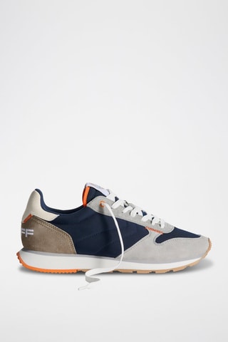 Baskets en cuir Delos - Bleu marine