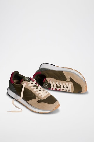 Baskets en cuir Sardis - Kaki