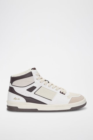 Sneakers alte - Bianco e marrone