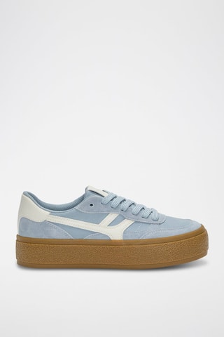 Sneakers in pelle - Azzurro