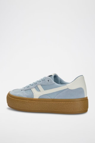 Sneakers in pelle - Azzurro
