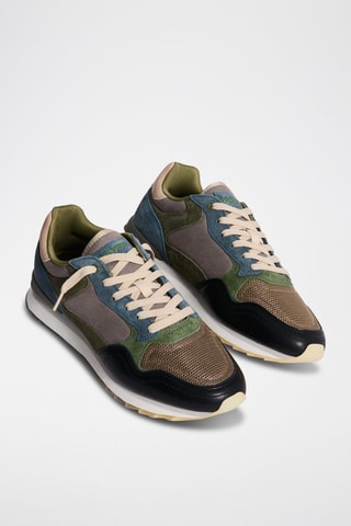 Baskets en cuir Quebec - Kaki