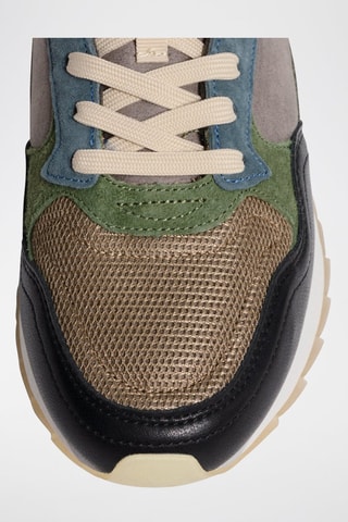 Baskets en cuir Quebec - Kaki