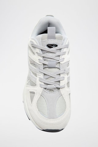 Sneakers in pelle scamosciata - Grigio scuro