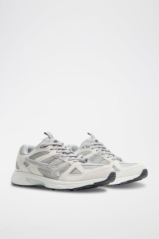 Sneakers in pelle scamosciata - Grigio scuro