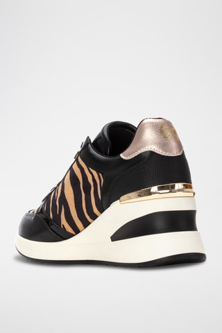 Sneakers con zeppa - Nero
