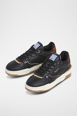 Sneakers in pelle Chester Supra W -  Nero