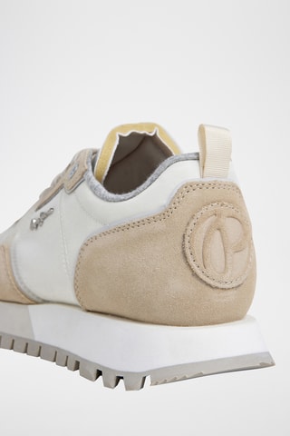 Scarpe da running in pelle scamosciata Ari Soft W -  Beige