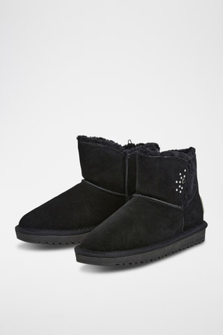 Stivaletti imbottiti in pelle Diss Urban W -  Nero