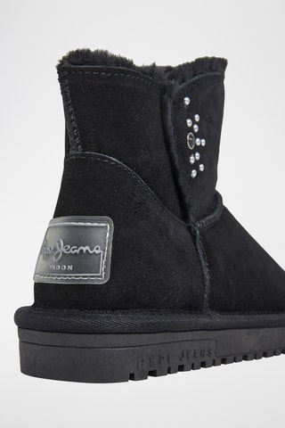 Stivaletti imbottiti in pelle Diss Urban W -  Nero