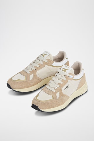 Sneakers in pelle Marlon Vibe W -  Beige