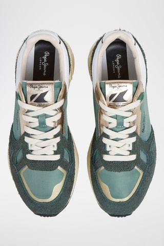 Sneakers in pelle Marlon Metal W -  Verde