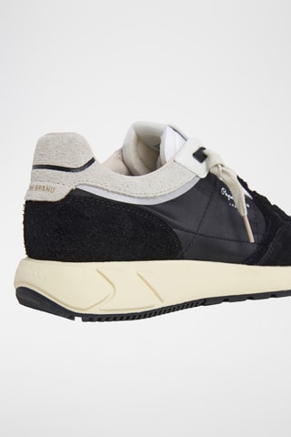 Baskets en cuir Marlon Divided M -  Noir
