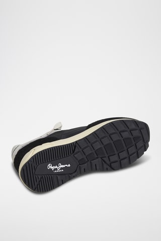 Baskets en cuir Marlon Divided M -  Noir