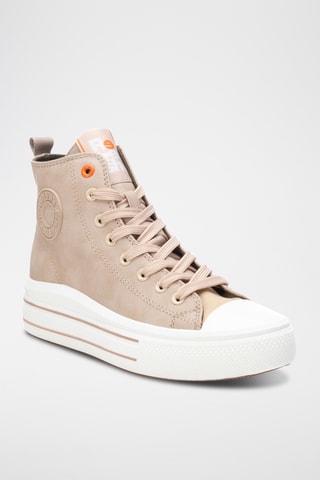 Sneakers alte platform - Beige