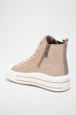 Sneakers alte platform - Beige