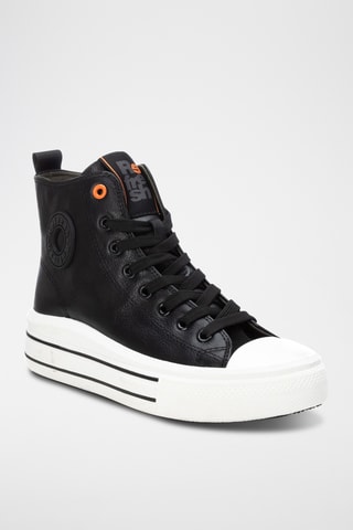 Sneakers alte platform - Nero