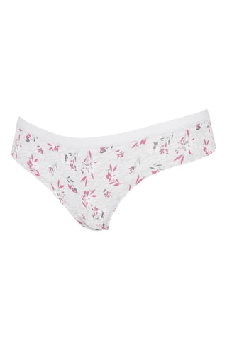 2 Tanga's - Gemêleerd Grijs en Roze - Roze en grijs