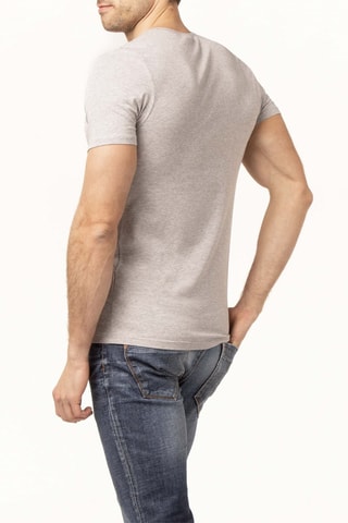 T-shirt - Gemêleerd Lichtgrijs - Grijs