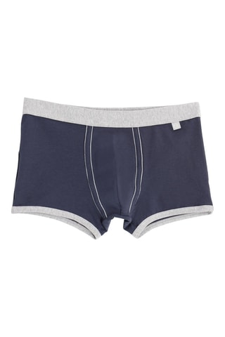 2 Boxers - Marineblauw - Blauw en grijs