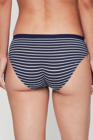 Slip - Marineblauw en Wit - Wit