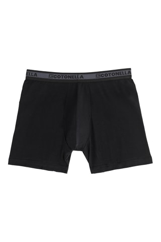 2 Boxers - Zwart - Zwart en grijs