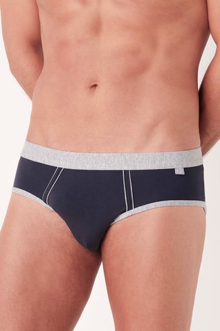 2 Slips - Marineblauw - Blauw en grijs