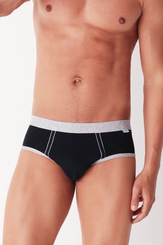 2 Slips - Zwart en Blauw - Zwart en blauw