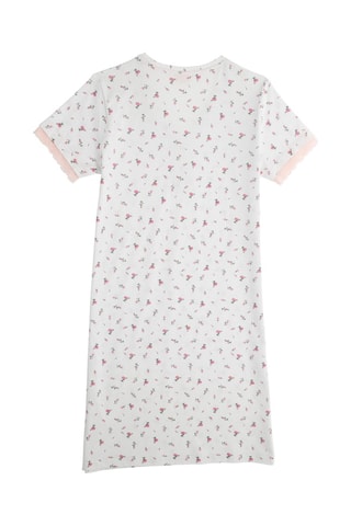 Nachthemd - Wit - Roze