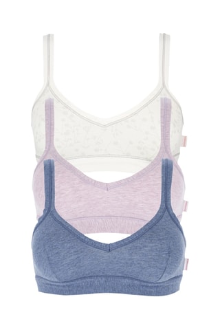 3 Sportbeha’s - Wit, roze en blauw