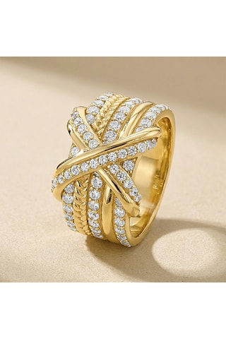 Ring - Goudkleurig en Wit