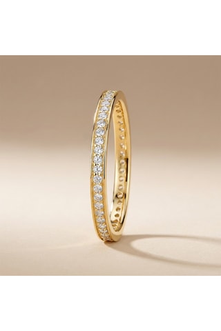 Ring - Goudkleurig Messing en Zirkonia