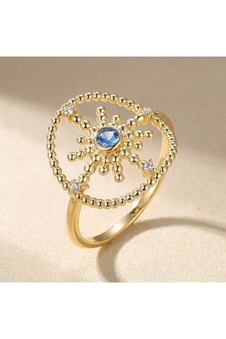 Ring - Blauw en Wit