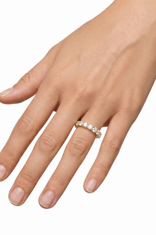 Ring - Goudkleurig Messing en Zirkonia