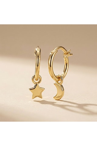 Oorbellen - Messing Goud