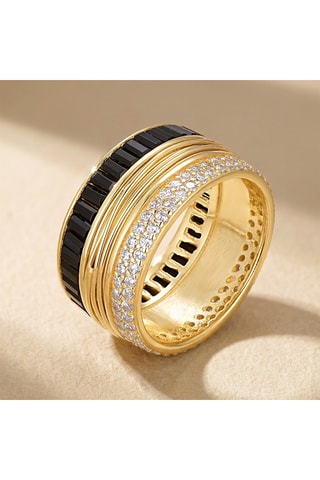 Ring - Goudkleurig en Zwart