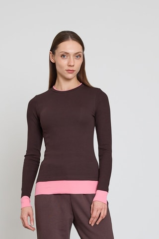 Top - Marrone e rosa