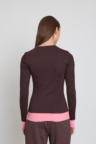 Top - Marrone e rosa