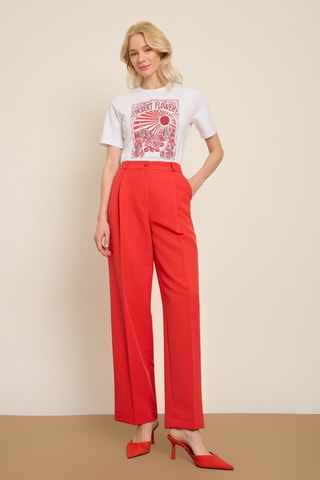 Pantaloni carrot - Rosso