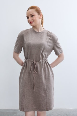 Abito a campana  - Taupe
