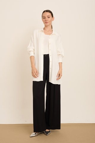 Camicia oversize - Ecrù