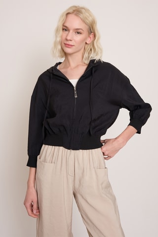 Giacca con cappuccio - Nero