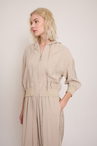 Giacca con cappuccio - Beige