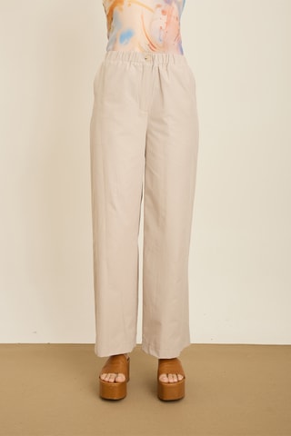 Pantaloni wide legs - Grigio